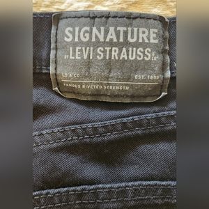 Levi's signature Men's‎ Black Jeans skinny S26 GUC